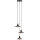 Markslöjd 108853 - Lámpara colgante NOVIA 3xE27/40W/230V negro/ahumado