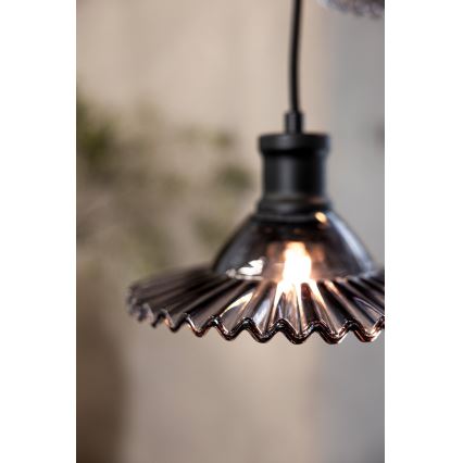 Markslöjd 108853 - Lámpara colgante NOVIA 3xE27/40W/230V negro/ahumado
