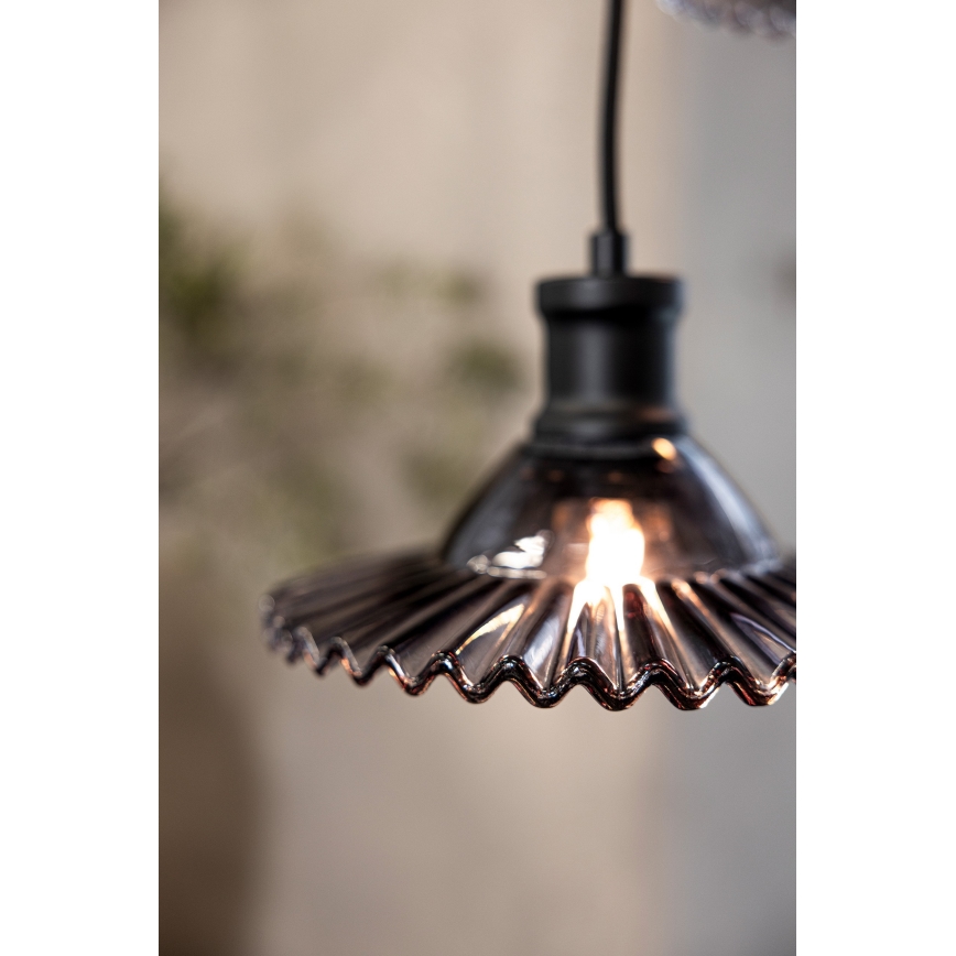 Markslöjd 108853 - Lámpara colgante NOVIA 3xE27/40W/230V negro/ahumado