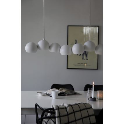 Markslöjd 108859 - Lámpara colgante CUPOLO 7xE14/40W/230V blanco