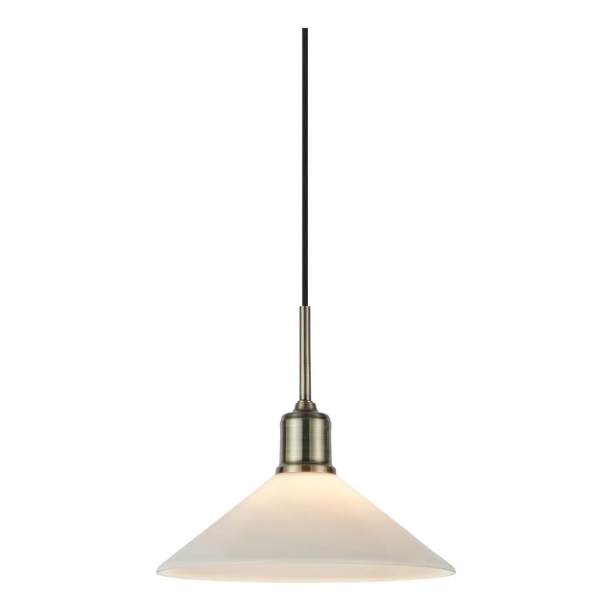 Markslöjd 108867 - Lámpara colgante VELA 1xE27/40W/230V latón/blanco