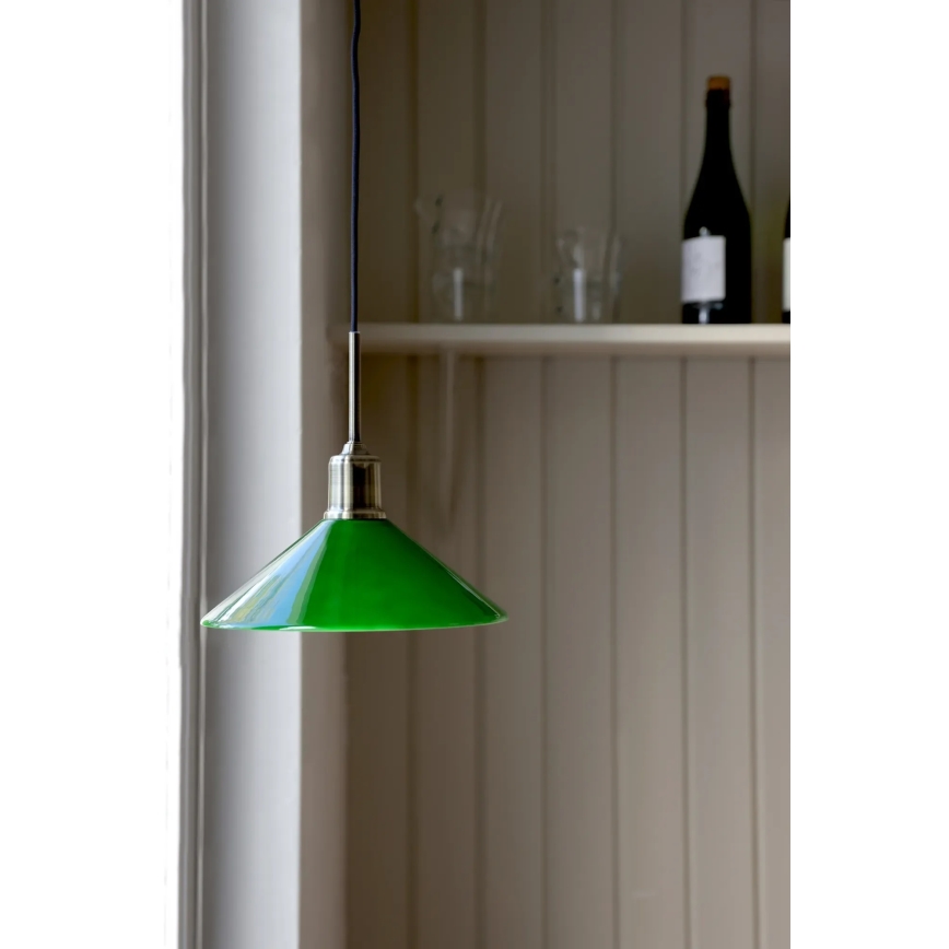 Markslöjd 108868 - Lámpara colgante VELA 1xE27/40W/230V latón/Verde