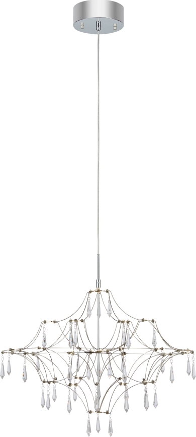 Markslöjd 108869 - LED Lámpara de araña de vidrio regulable con cuerda EFESOS LED/14W/230V diá. 60 cm