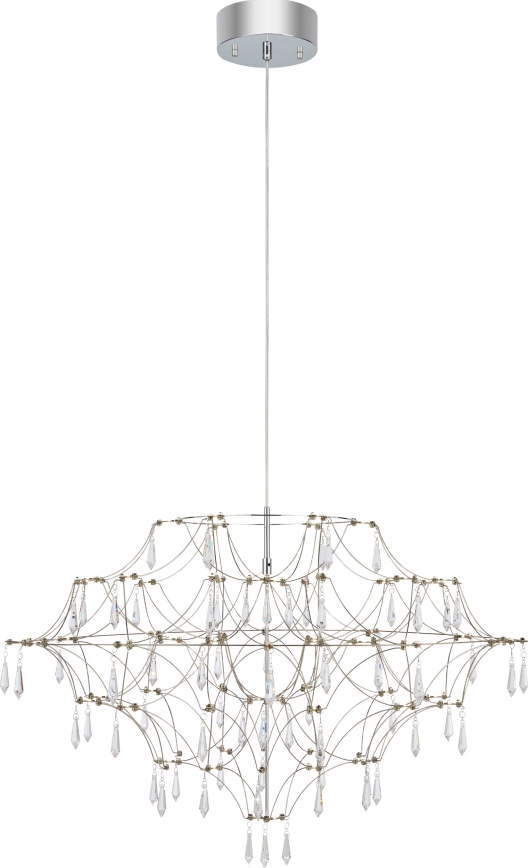 Markslöjd 108870 - LED Lámpara de araña de vidrio regulable con cuerda EFESOS LED/25W/230V diá. 80 cm