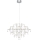 Markslöjd 108870 - LED Lámpara de araña de vidrio regulable con cuerda EFESOS LED/25W/230V diá. 80 cm