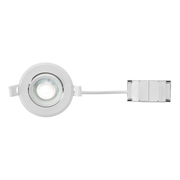 Markslöjd 108885 - Luminaria empotrada regulable para baño PLUTO LED/4,9W/230V CRI 90 IP44 blanca