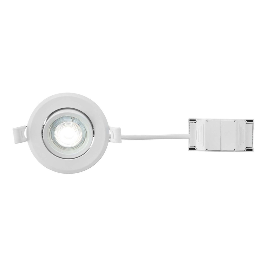 Markslöjd 108885 - Luminaria empotrada regulable para baño PLUTO LED/4,9W/230V CRI 90 IP44 blanca