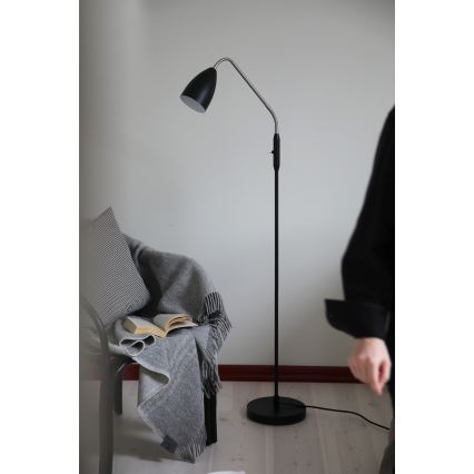 Markslöjd 108886 - Lámpara de pie LED regulable PATRO LED/4,9W/230V CRI 90 negra