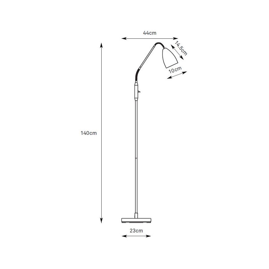 Markslöjd 108886 - Lámpara de pie LED regulable PATRO LED/4,9W/230V CRI 90 negra