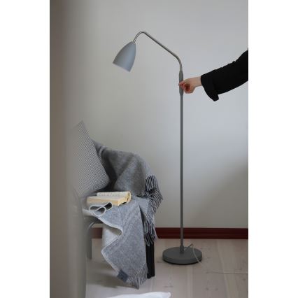 Markslöjd 108888 - Lámpara de pie LED regulable PATRO LED/4,9W/230V CRI 90 gris