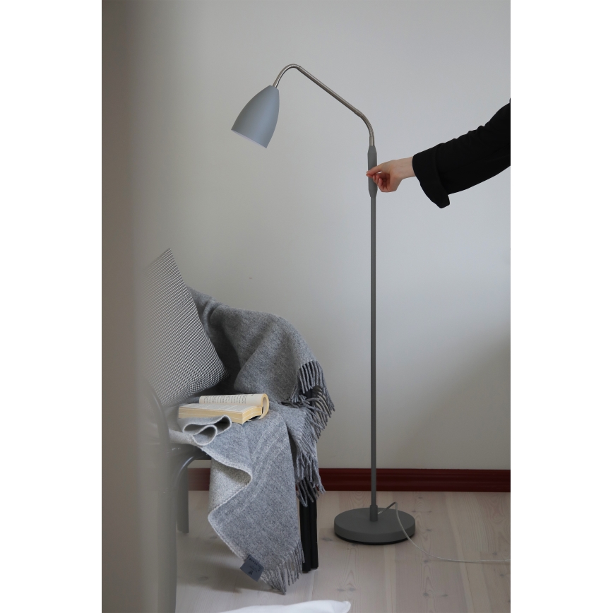 Markslöjd 108888 - Lámpara de pie LED regulable PATRO LED/4,9W/230V CRI 90 gris