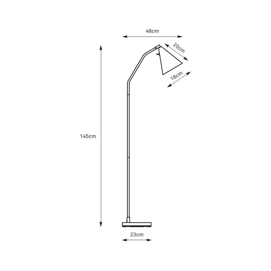 Markslöjd 108890 - Lámpara de pie LED regulable FUNIL LED/4,9W/230V CRI 90 beige