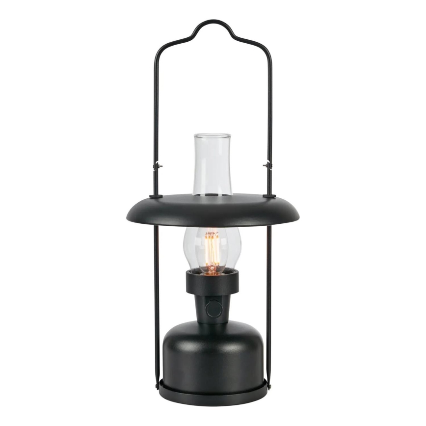 Markslöjd 108893 - Lámpara de mesa LED recargable y regulable para exterior FANOS LED/2,5W/3,7V 4000 mAh IP44 negra