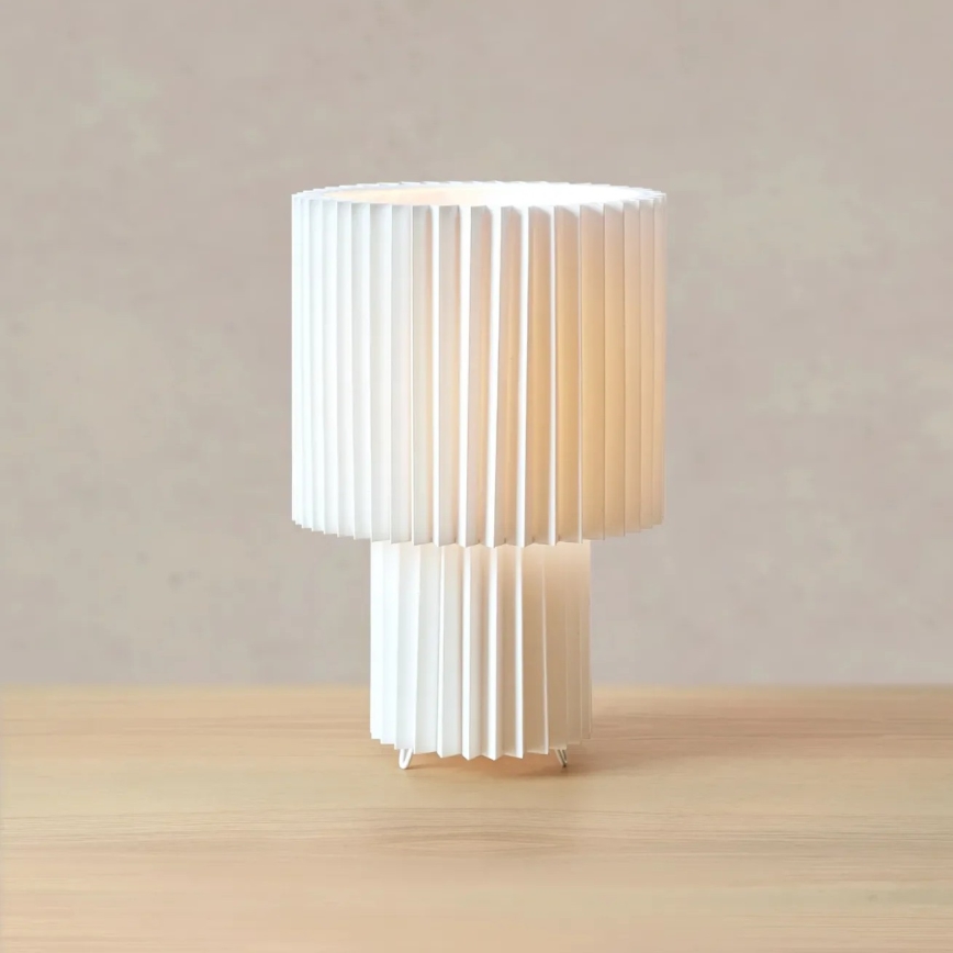 Markslöjd 108895 - Lámpara de mesa CATIS 1xE27/60W/230V 32 cm blanca