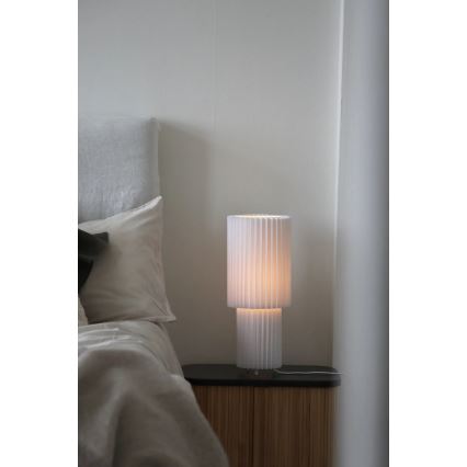 Markslöjd 108897 - Lámpara de sobremesa CATIS 1xE27/60W/230V 45 cm blanca