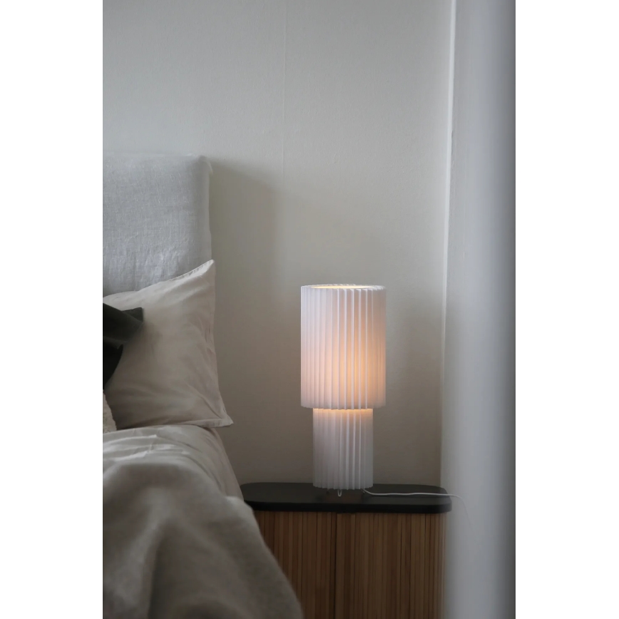 Markslöjd 108897 - Lámpara de sobremesa CATIS 1xE27/60W/230V 45 cm blanca