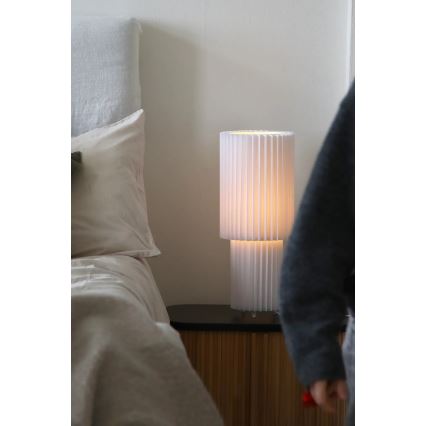 Markslöjd 108897 - Lámpara de sobremesa CATIS 1xE27/60W/230V 45 cm blanca