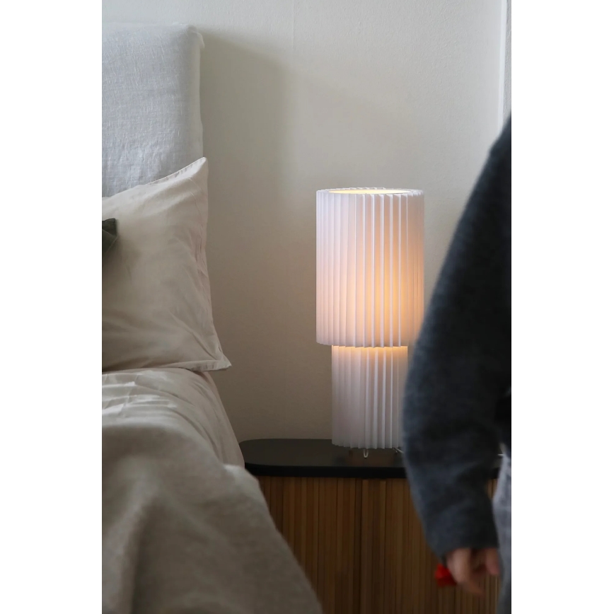 Markslöjd 108897 - Lámpara de sobremesa CATIS 1xE27/60W/230V 45 cm blanca