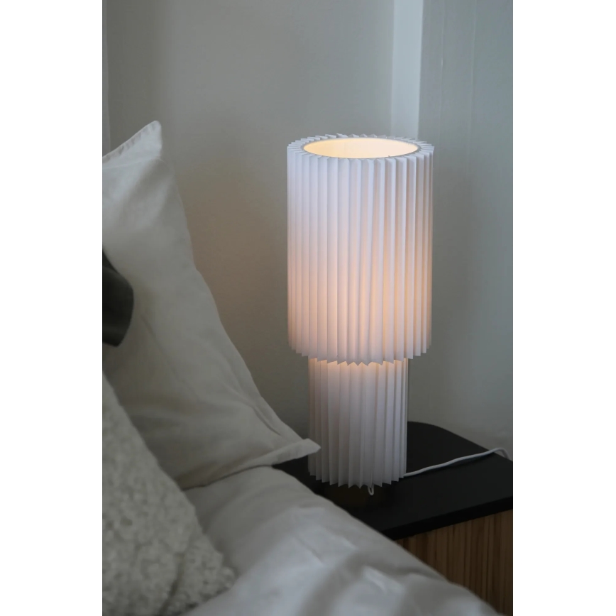 Markslöjd 108897 - Lámpara de sobremesa CATIS 1xE27/60W/230V 45 cm blanca