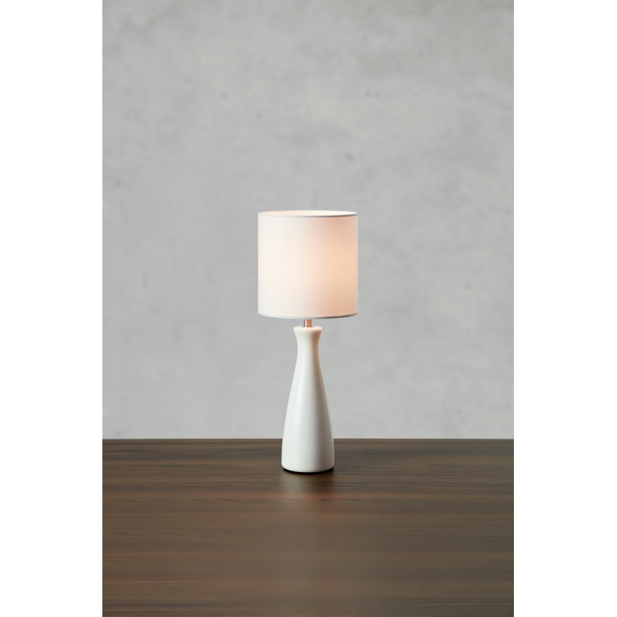 Markslöjd 108904 - Lámpara de mesa BIRILLO 1xE14/60W/230V blanca
