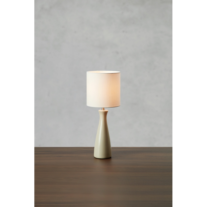 Markslöjd 108906 - Lámpara de mesa BIRILLO 1xE14/60W/230V color crema