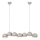 Markslöjd 108914 - Lámpara colgante con cable CUPOLO 7xE14/40W/230V gris