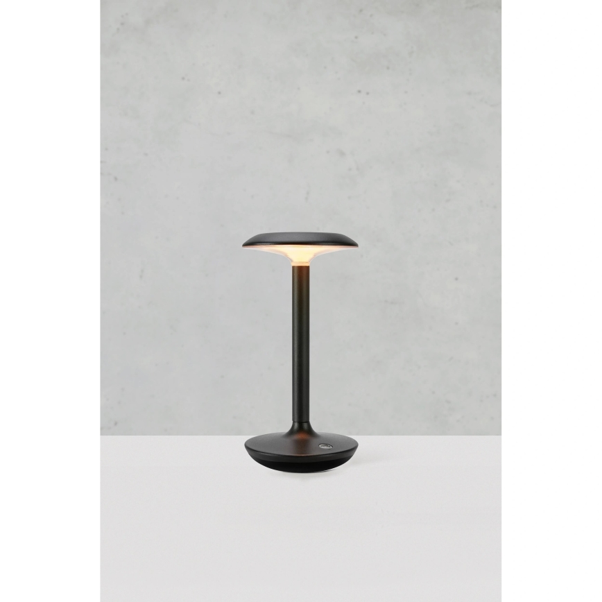 Markslöjd 108918 - Lámpara LED recargable y regulable PETIT 2W/1800mAh 2200/2700/3000K IP44 negro
