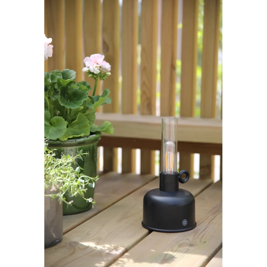 Markslöjd 108919 - Lámpara LED recargable y regulable ASTRID LED/2W/1200 mAh IP44 negro