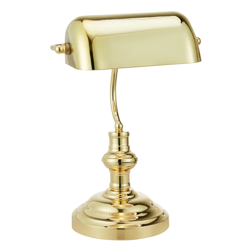 Markslöjd 108977 - Lámpara de mesa BANKERS 1xE14/40W/230V dorada