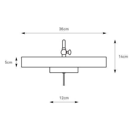 Markslöjd 108982 - Lámpara para cuadros CIGLIA 2xE14/40W/230V latón