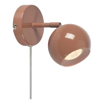 Markslöjd 108984 - Aplique de pared orientable POP 1xGU10/7W/230V marrón