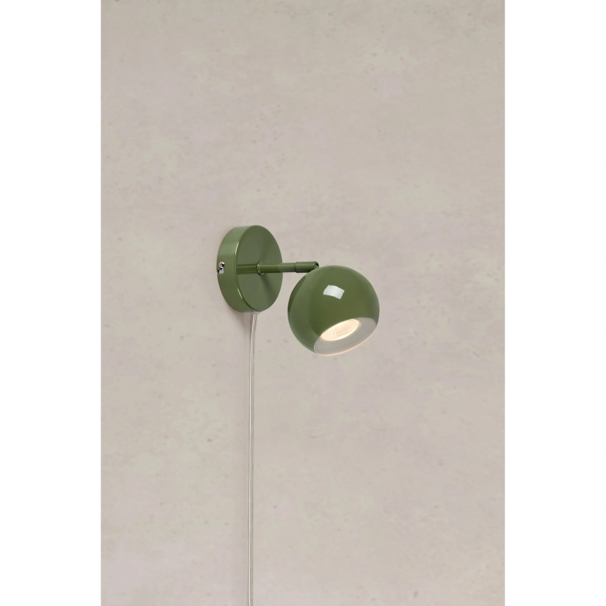 Markslöjd 108985 - Aplique de pared orientable POP 1xGU10/7W/230V verde