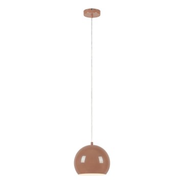 Markslöjd 108990 - Lámpara colgante con cable POP 1xGU10/7W/230V Ø 20 cm marrón