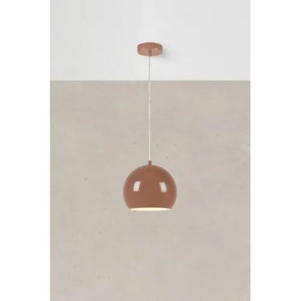 Markslöjd 108990 - Lámpara colgante con cable POP 1xGU10/7W/230V Ø 20 cm marrón