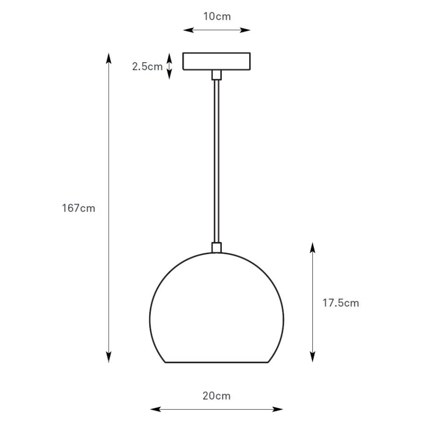 Markslöjd 108990 - Lámpara colgante con cable POP 1xGU10/7W/230V Ø 20 cm marrón
