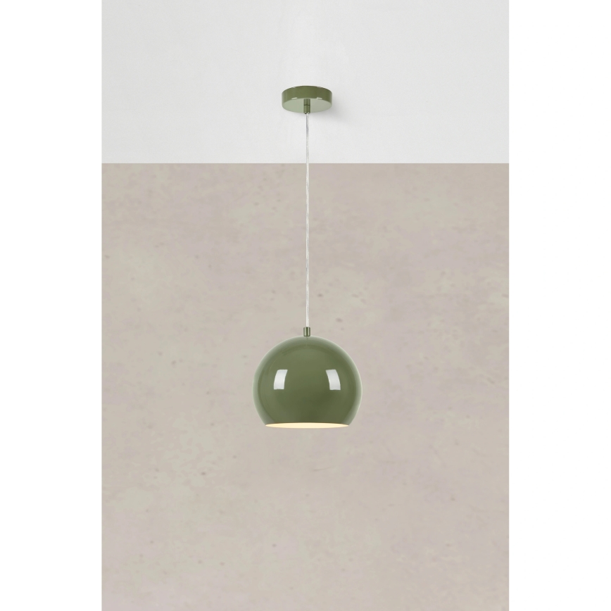 Markslöjd 108991 - Lámpara colgante POP con cable 1xGU10/7W/230V, diámetro 20 cm, color verde