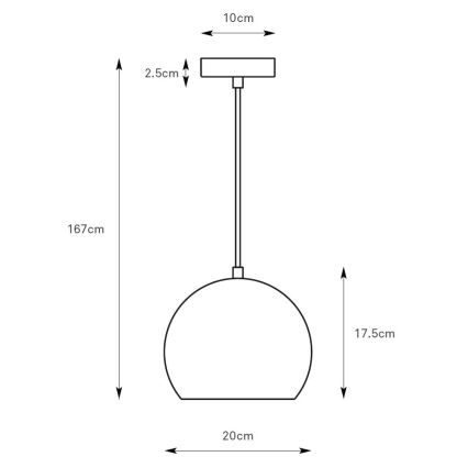 Markslöjd 108991 - Lámpara colgante POP con cable 1xGU10/7W/230V, diámetro 20 cm, color verde