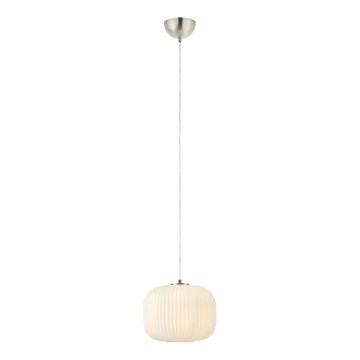 Markslöjd 109008 - Lámpara colgante de cable SOBER 1xE27/40W/230V diámetro 25 cm cromo mate