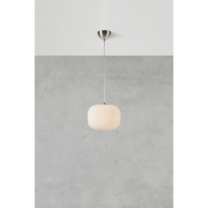 Markslöjd 109008 - Lámpara colgante de cable SOBER 1xE27/40W/230V diámetro 25 cm cromo mate