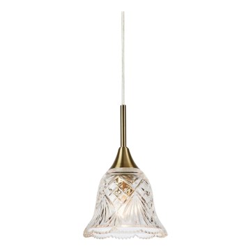 Markslöjd 109011 - Lámpara colgante con cable LUNA 1xE14/40W/230V latón
