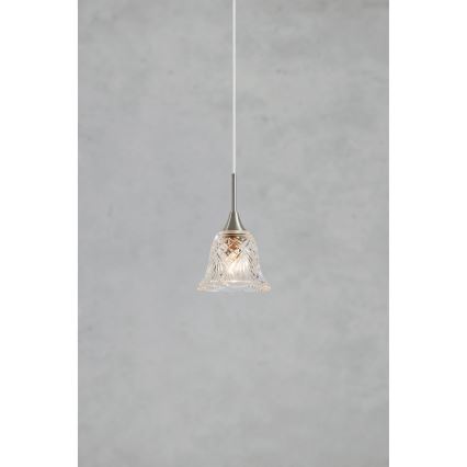 Markslöjd 109012 - Lámpara colgante LUNA con cable 1xE14/40W/230V cromo mate