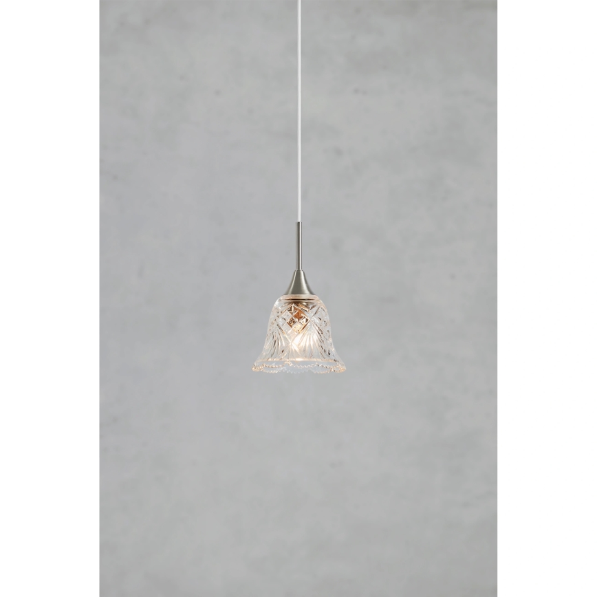 Markslöjd 109012 - Lámpara colgante LUNA con cable 1xE14/40W/230V cromo mate