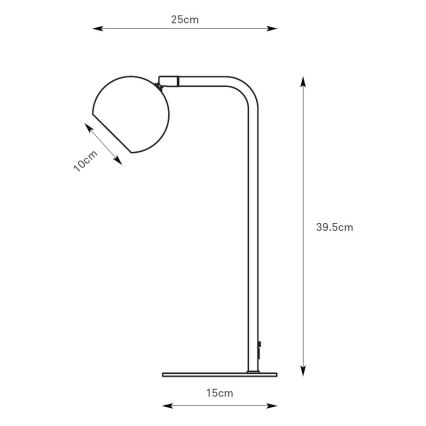 Markslöjd 109033 - Lámpara de mesa POP 1xGU10/7W/230V marrón