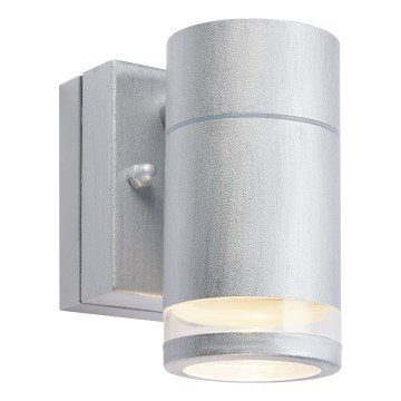 Markslöjd 109103 - Aplique de pared LED regulable para exterior LUNO LED/4,9W/230V IP65 plateado
