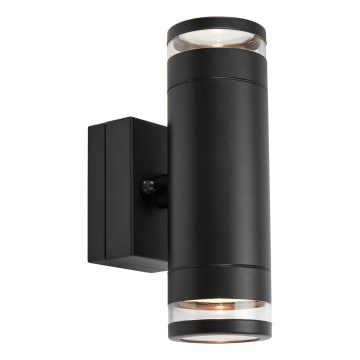 Markslöjd 109104 - Aplique de pared LED exterior regulable LUNO 2x LED/4,9W/230V IP65 negro