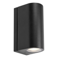 Markslöjd 109110 - Aplique de pared exterior LED regulable ALOR 2xLED/4,9W/230V IP65 negro