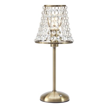 Markslöjd 109125 - Lámpara de mesa LED táctil recargable regulable LIORA 1xE14/2W/2000 mAh latón