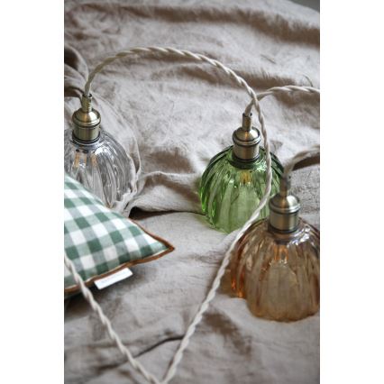 Markslöjd 109136 - Lámpara colgante con cable GOTA 1xE14/40W/230V latón/cristal transparente