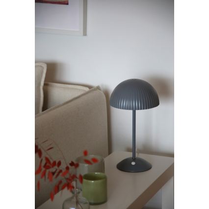 Markslöjd 109139 - Lámpara de mesa ZIN 2xG9/20W/230V gris