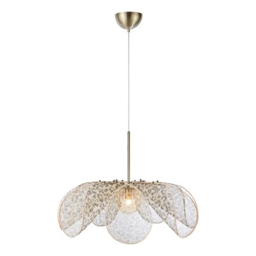 Markslöjd 109170 - Lámpara colgante con cable STYRKA 1xE27/40W/230V Ø 75 cm beige